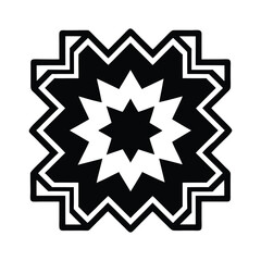 Zigzag Talavera Tile Motif Along Page Edges