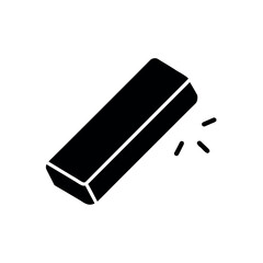 Eraser Doing Clean Stroke Icon Vector Illustration