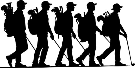 golf swing, , sports player, golf club, man vector