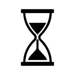 Hourglass Countdown Logo Icon Vector Illustration