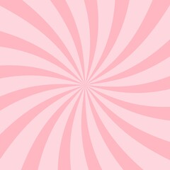 Sweet Baby Pink Swirl Sunburst Background