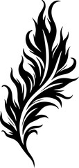 Obraz premium Tribal Feather Tattoo Gothic Nautical Compass Tattoo 