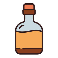 colorful bottle vector art design.