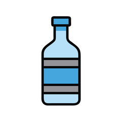 colorful bottle vector art design.