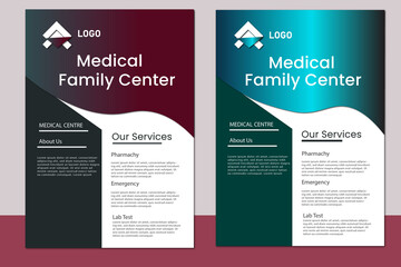 Modern and clean vector medical flayer design.