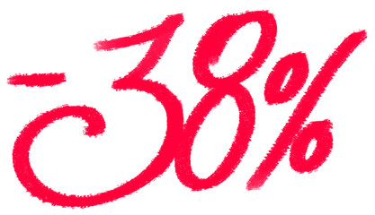Thirty-eight percent off