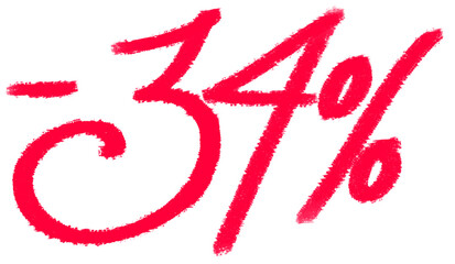 Thirty-four percent off