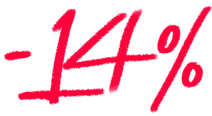 Fourteen percent off