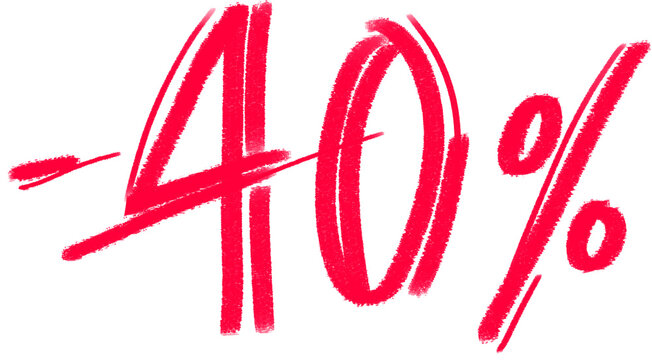 Fourty percent off