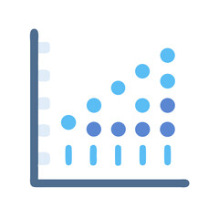 Stylized growth chart illustration showcasing upwards progress and development