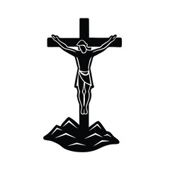 Cristo Crucificado en una Cruz de Piedra Imagen Inspiradora