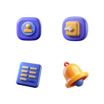 3D UI UX Essentials Icon Set | Interface, App, profile, Web, System Tools, 3d rendering isolated on white background. cartoon plastic style icons