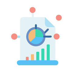 Obraz premium Data analysis report with graphs and connection indicators