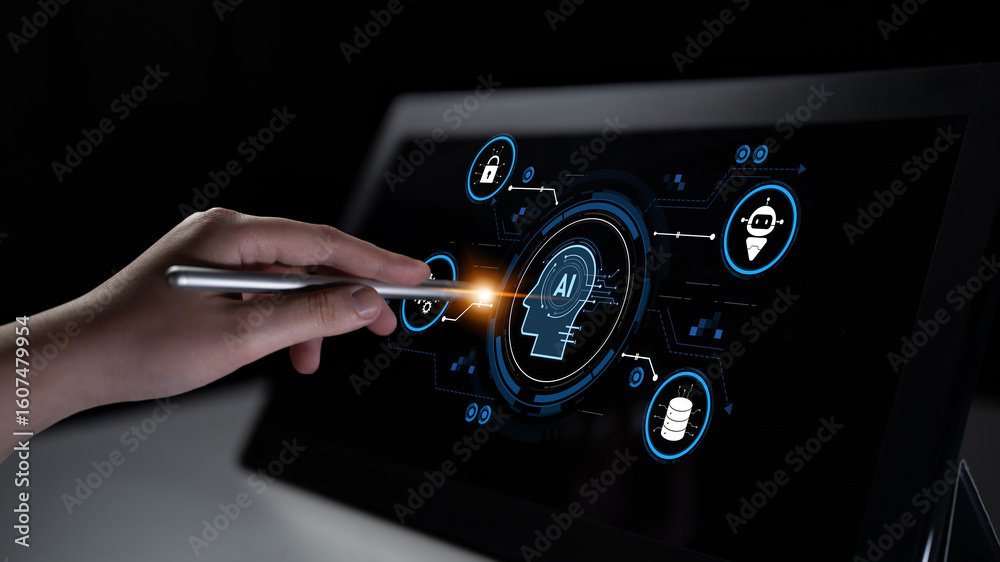 Poster ai security and data ecosystem integrate ai, data, and security into one connected system for automa