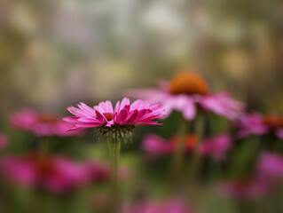 Obraz premium pink flower in the garden