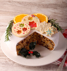 festive stained glass window cookies