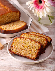 Marmalade and poppy seed cake
