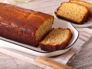 Marmalade and poppy seed cake