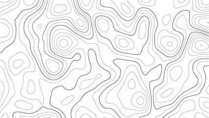 
Topography seamless white contour lines and paper-style relief textures in vector format for elevation map art and exploration-based media