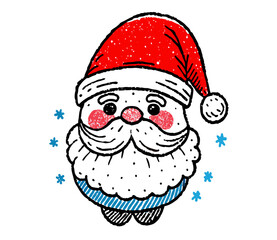Cute Cartoon Santa Claus Illustration, Christmas Character Design