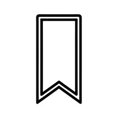 Black Outline Bookmark Icon, Simple Web Design Element