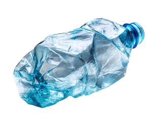 Obraz premium Crinkled, discarded plastic water bottle