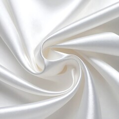 Smooth white silk fabric folds (1)