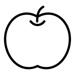 Supermarket outline icon. Apple