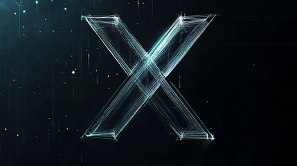 Geometric Letter X Logo