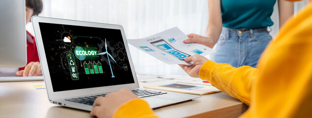 Computer Software Leading the Way in Green Business strategy and Sustainability, promoting...