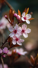 Close Up View of Cherry Blossoms in Full Bloom
