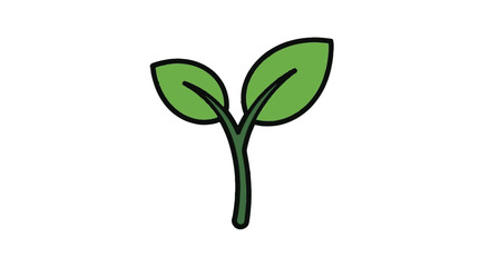 Vibrant Green Sprout Symbolizing New Beginnings, Hope, and Growth. Young Plant Seedling for Renewal and Resilience.