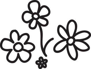 Hand Drawn Silhouette of a Single Black Cat Sitting and Looking Up feline animal