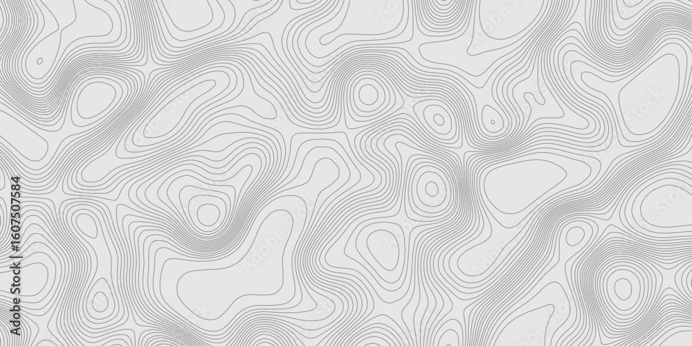 Poster modern design with contour abstract map relief line grey pattern with seamless topography background