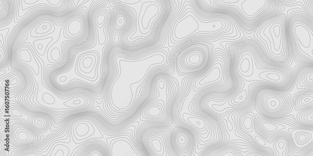 Poster modern design with contour abstract map relief line grey pattern with seamless topography background