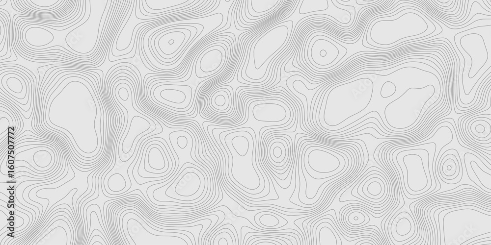 Poster modern design with contour abstract map relief line grey pattern with seamless topography background