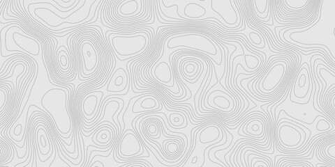 Modern design with contour abstract map relief line grey pattern with seamless topography background, geographic mountain relief abstract lines grey landscape design texture wavy curve shapes.