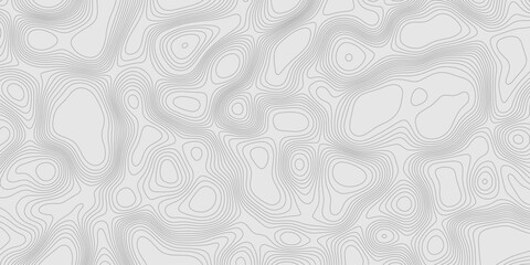 Modern design with contour abstract map relief line grey pattern with seamless topography background, geographic mountain relief abstract lines grey landscape design texture wavy curve shapes.