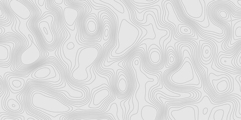 Modern design with contour abstract map relief line grey pattern with seamless topography background, geographic mountain relief abstract lines grey landscape design texture wavy curve shapes.