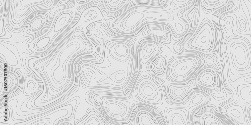 Poster modern design with contour abstract map relief line grey pattern with seamless topography background