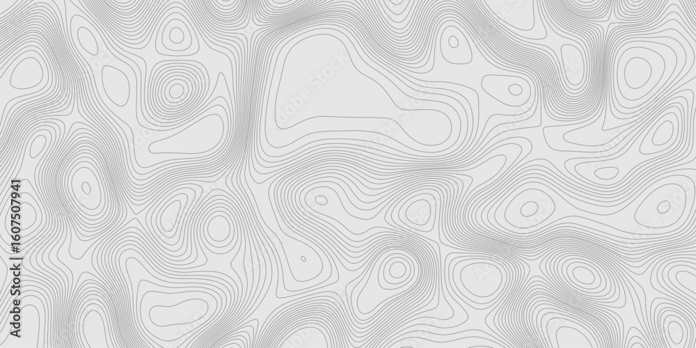 Poster modern design with contour abstract map relief line grey pattern with seamless topography background