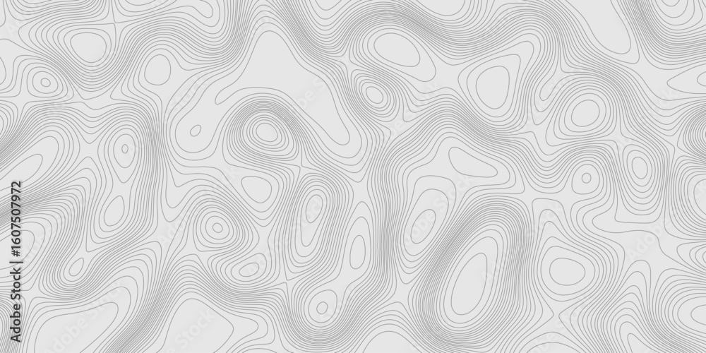 Poster modern design with contour abstract map relief line grey pattern with seamless topography background