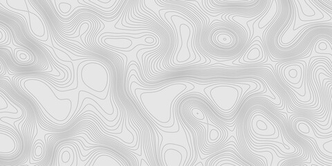 Modern design with contour abstract map relief line grey pattern with seamless topography background, geographic mountain relief abstract lines grey landscape design texture wavy curve shapes.