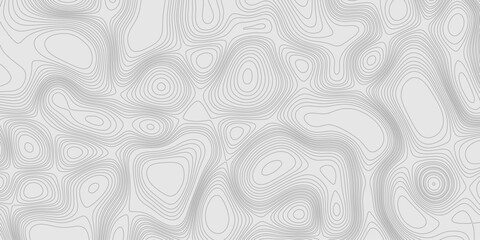 Modern design with contour abstract map relief line grey pattern with seamless topography background, geographic mountain relief abstract lines grey landscape design texture wavy curve shapes.