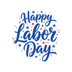 Happy labor day typography design vector art illustration(B)