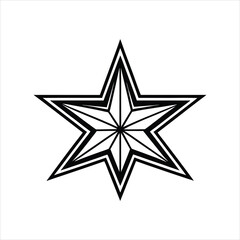 Geometric Star Design for Branding Use