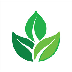 Green Energy Concept Leaf Illustration