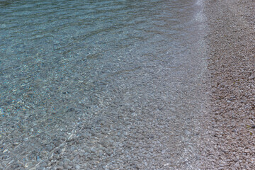 Pebble Beach Shoreline Waves