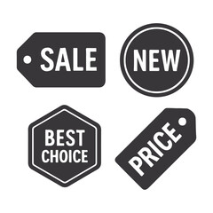 Obraz premium A vibrant set of vector sale labels and discount stickers for your business or web design