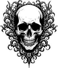 dragon tattoo skull tattoo, rose tattoo,  art vector